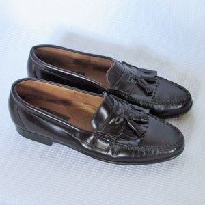 Bert Pulitzer Men's Burgundy Top Tassel Loafers